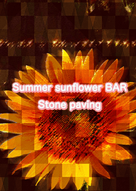 Summer sunflower BAR Stone paving