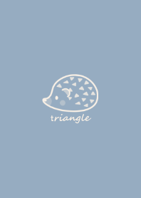Hedgehog -triangle- smoky blue