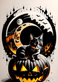 halloween cat 6A190B