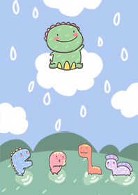 dino in the rain5