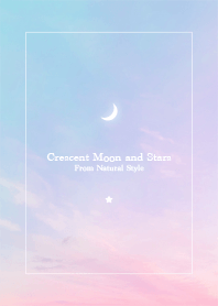 Crescent Moon and Stars 47-Natural Style