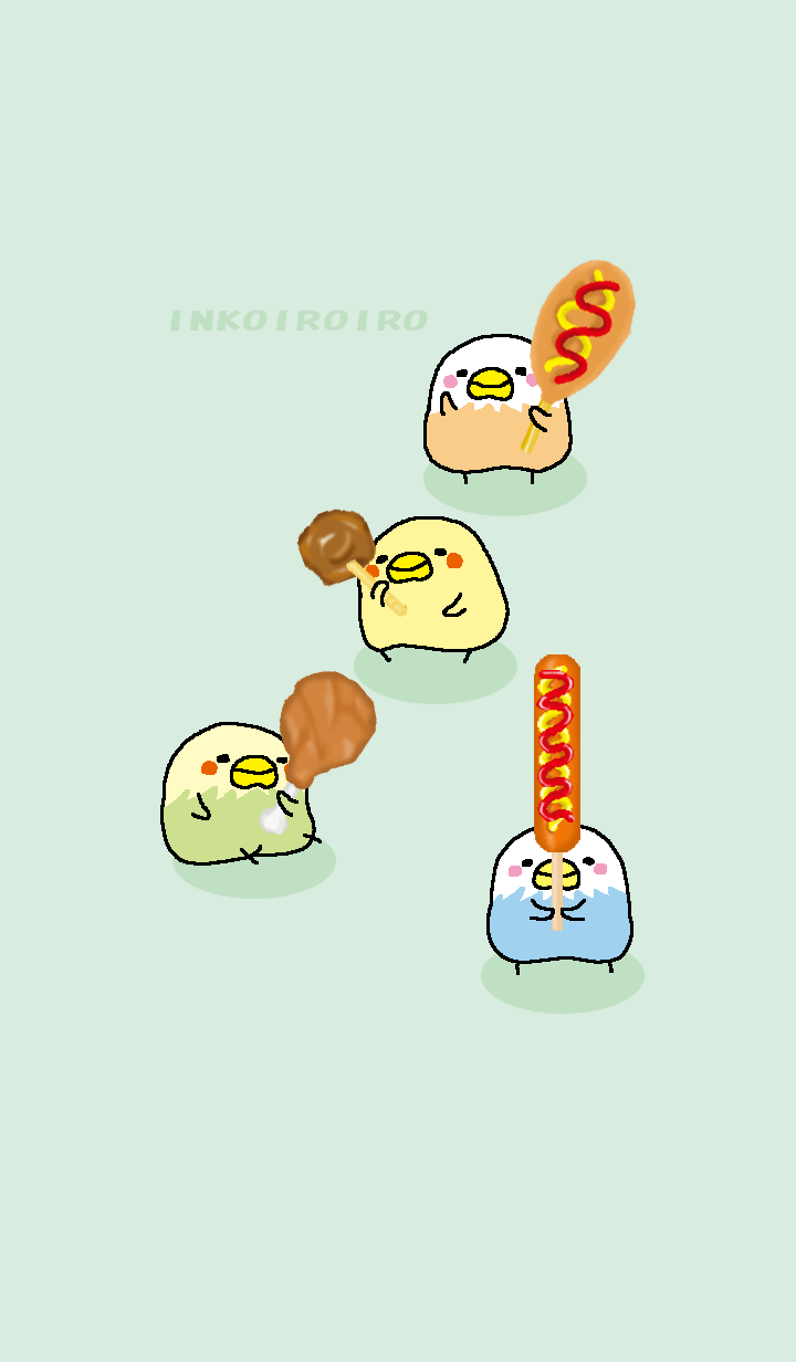 A parakeet is various. Snack