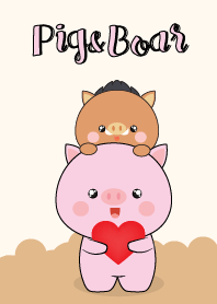 Cute Pig & Boar