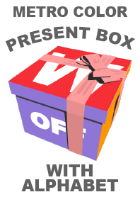 METRO COLOR PRESENT BOX (W)