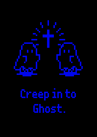 Sheet Ghost Creep in Ghost  - B & Blue 2
