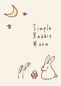 พระจันทร์กระต่ายเรียบง่าย