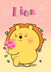 Little Lion  In Pastel Theme