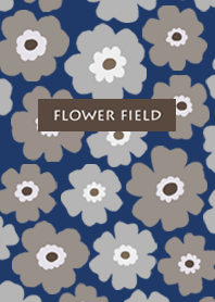 flower field-navy