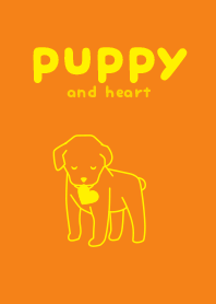 puppy & heart Nastachium orange