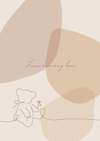 Line drawing bear_10