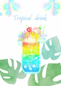 Summer enjoyment tropical drink1.