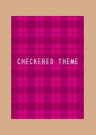 RED CHECKERED THEME-LIGHT BROWN