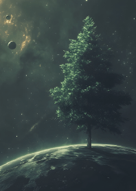 trees in space theme