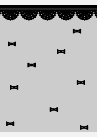 Ribbon and lace white