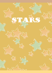 pop stars on light brown & yellow