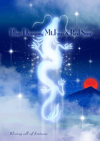 2021Blue Dragon,Mt.Fuji&Red Sun