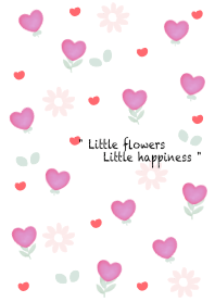 Little purple heart flowers 2