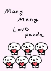 Many Panda with love form.