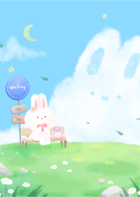 Cloudy Cute Bunny