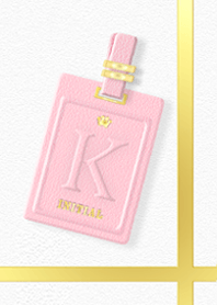 Initial K / Pink Leather