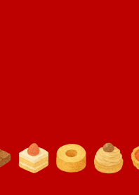 sweet treats3 on red & beige