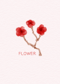 watercolor flower .