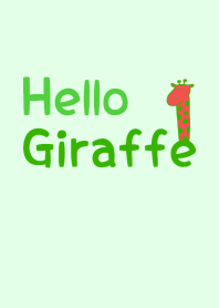 Hello Giraffe green 9