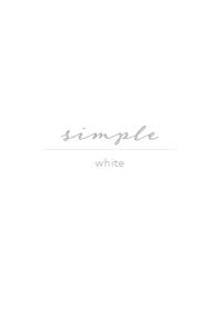 限りなくシンプル_white