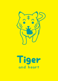Tiger & heart Pale lemon