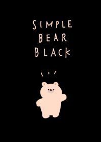 簡單的 熊 黑色的
