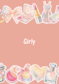 Girly Time2 on pink & blue JP