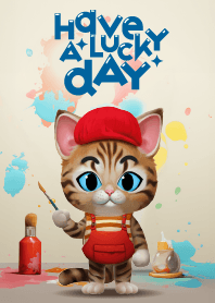 Lucky Cats: Have A Lucky Day: Painting