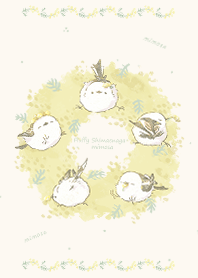 Fluffy Shimaenaga and mimosa lease