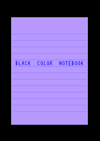 BLACK COLOR NOTEBOOK/PURPLE