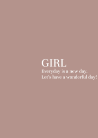 GIRL -pink/beige-