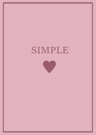 SIMPLE HEART =dark purple=