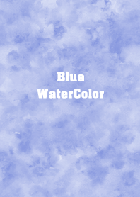 Blue watercolor.