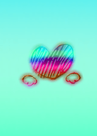 Handwritten Heart Angel Light Blue