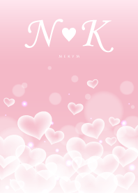 Initial -N&K- Heart cloud