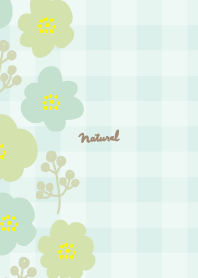 Cute flowers and leaves left side22Japan