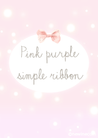 Pink purple simple ribbon