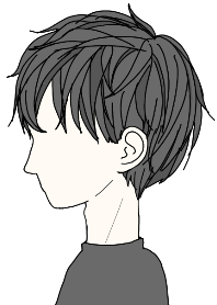 Simple boy.White.