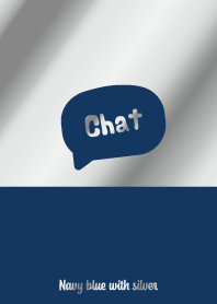 Simple_Navy blue with silver