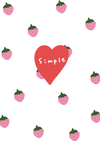 Strawberry pattern. heart.