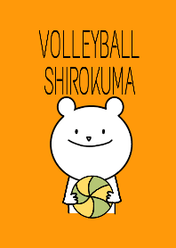 Polar bear love volleyball