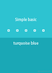 Simple basic ターコイズ ブルー