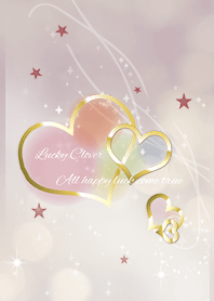 さり気なく運上昇ハート/ベージュボルドー