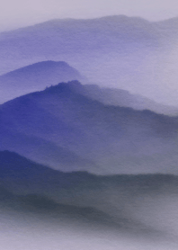 水墨風景_紫
