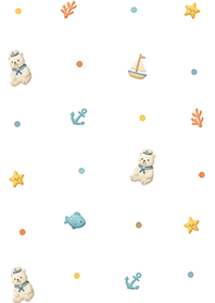 Sailor White Bear  (Pp)