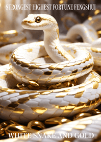 White snake and gold  Lucky 85